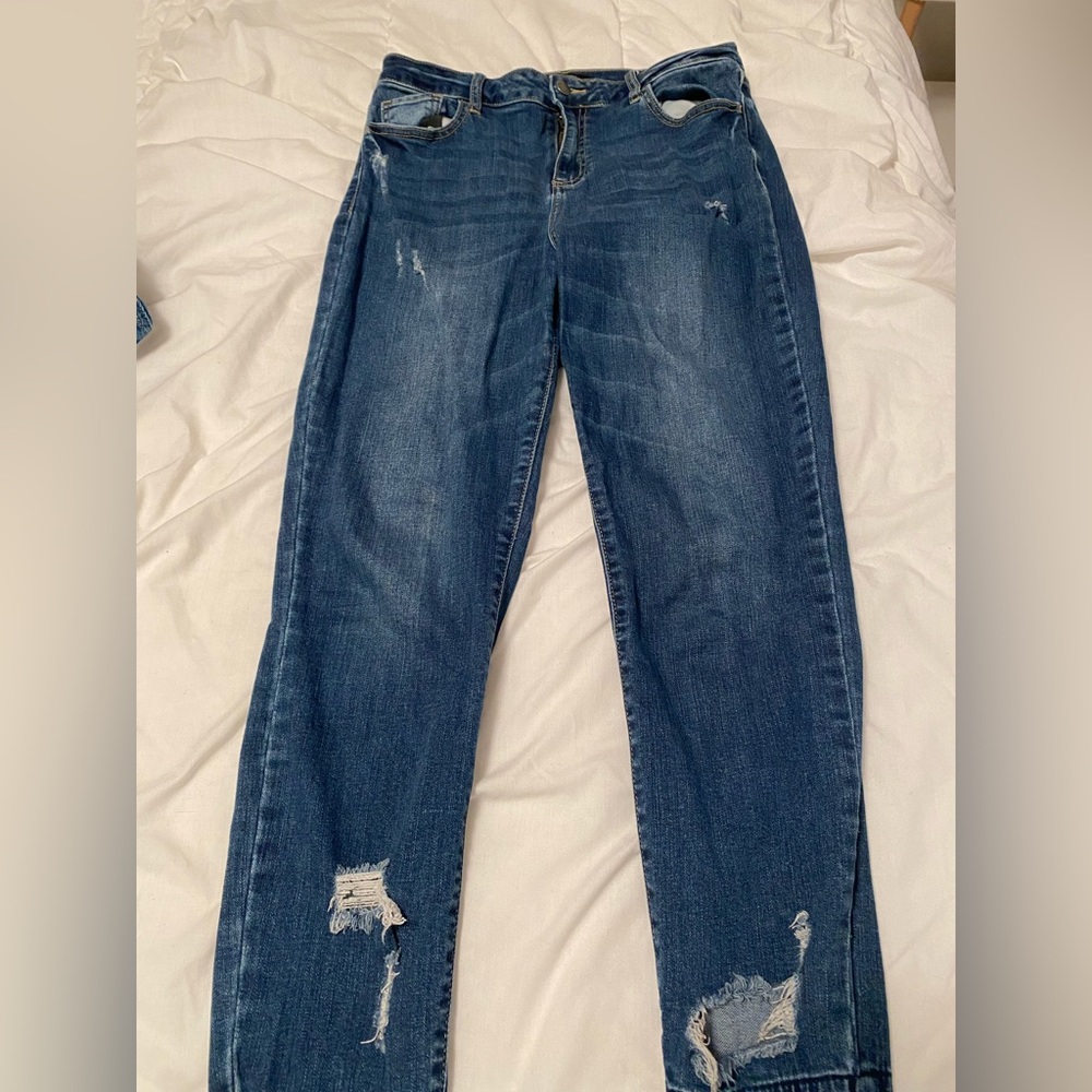 Ripped Blue Jeans